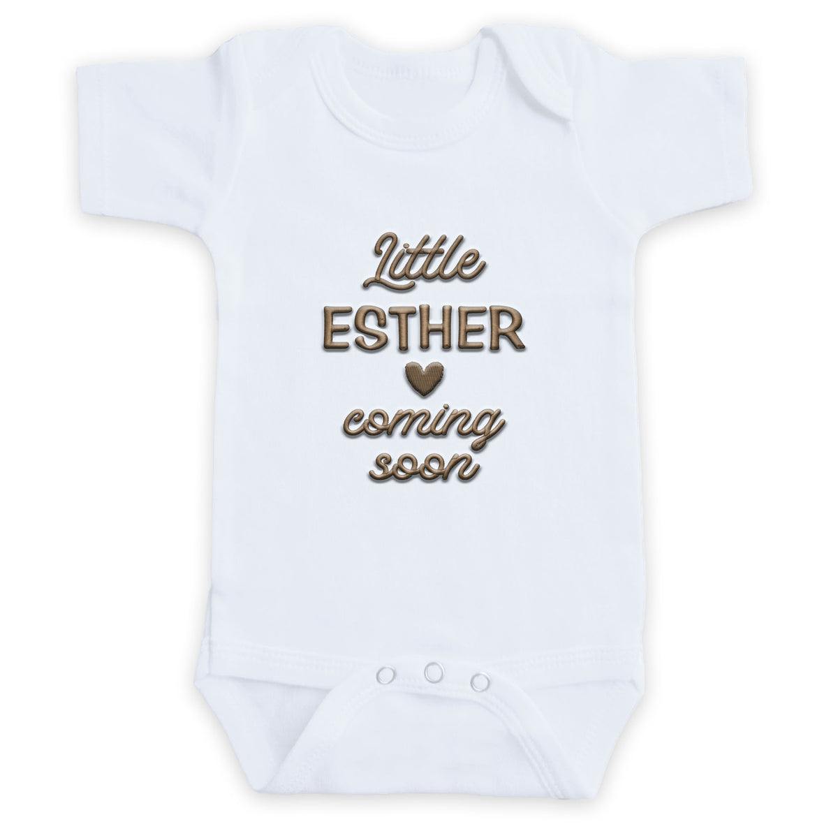 Personalized Baby Coming Soon ONESIES® | Custom Name Embroidery Z174