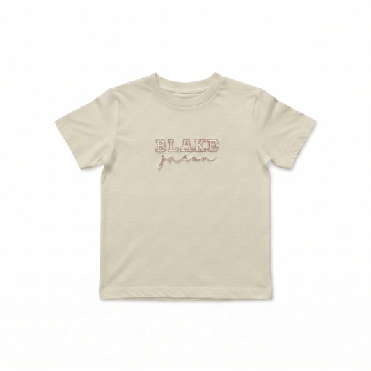 Personalized First and Middle Name T-Shirt  | Custom Embroidered Clothing Z183