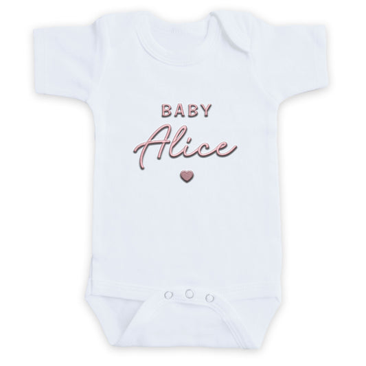 Personalized Baby Name ONESIES® | Custom Going Home Gift Embroidery Z188