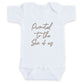 Promoted to the Six of Us ONESIES® | Custom Baby Reveal Embroidery Z18