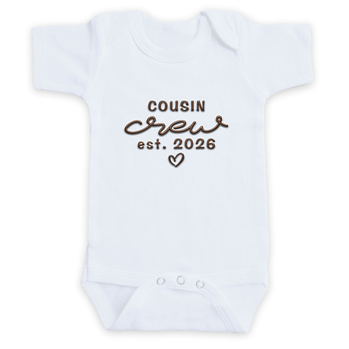 Personalized Cousin Crew est. Date ONESIES® | Custom Embroidery Z196