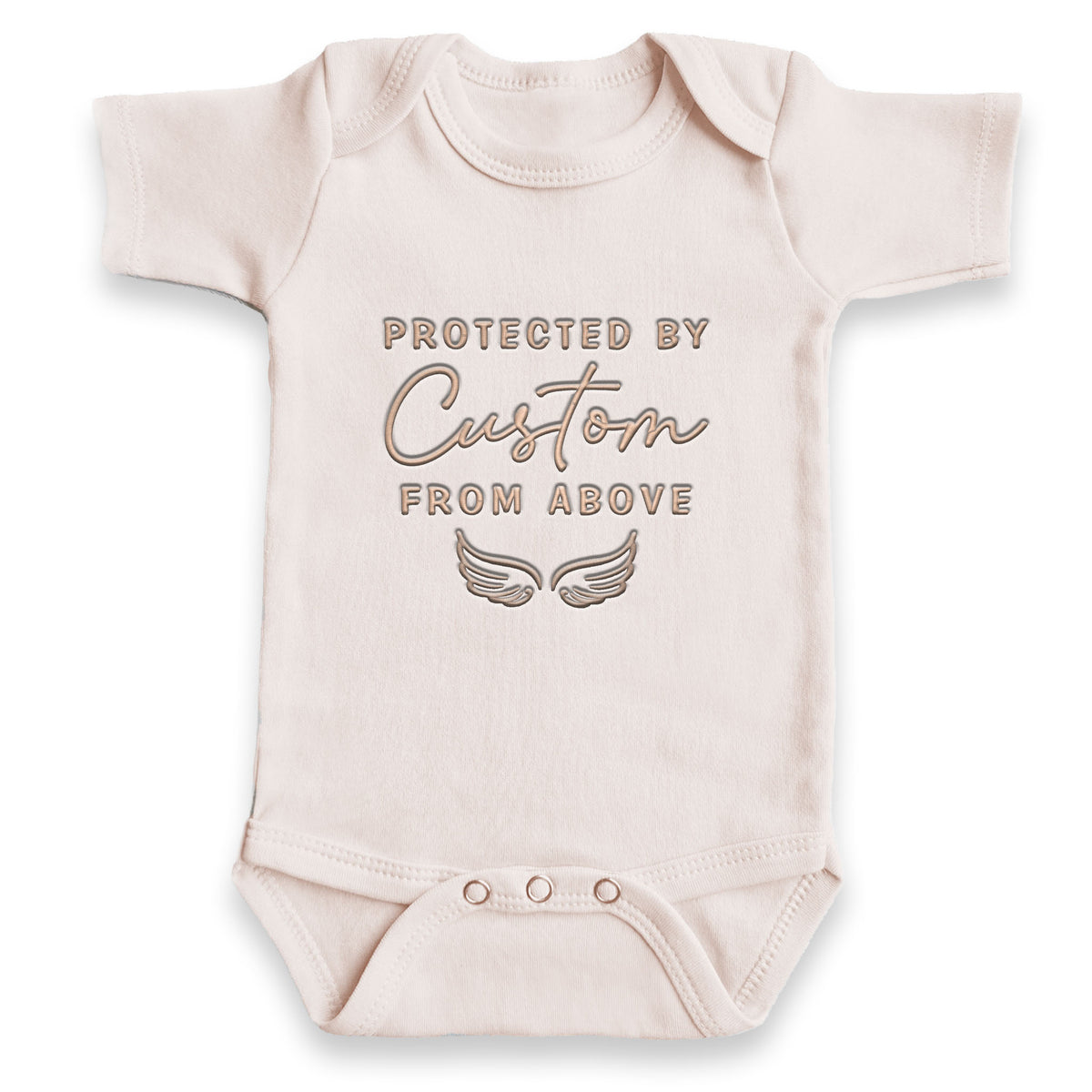 Personalized Protected From Above ONESIES® | Custom Embroidery Z199