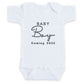 Baby Boy Due Date ONESIES® | Custom Embroidered Gender Reveal Gift Z20