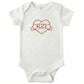 Baby Name in Heart ONESIES® | Custom Valentine's Embroidery Z223