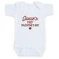 Personalized First Valentine's Day ONESIES® | Custom Name Embroidery Z225