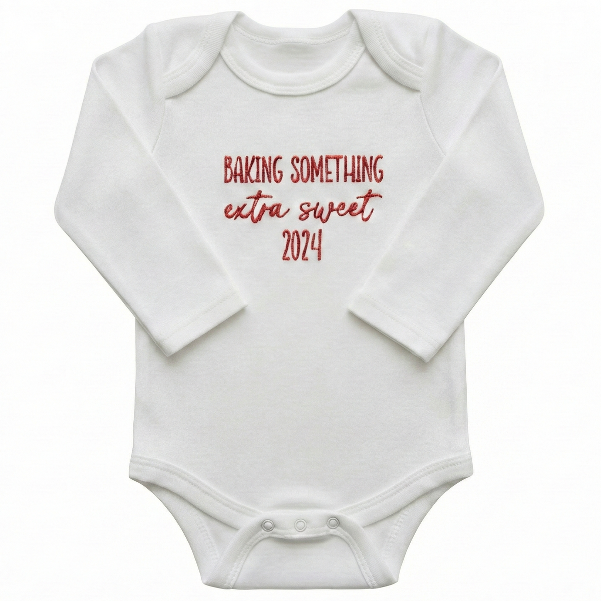 Personalized Something Sweet ONESIES® | Custom Due Date Embroidery Z26