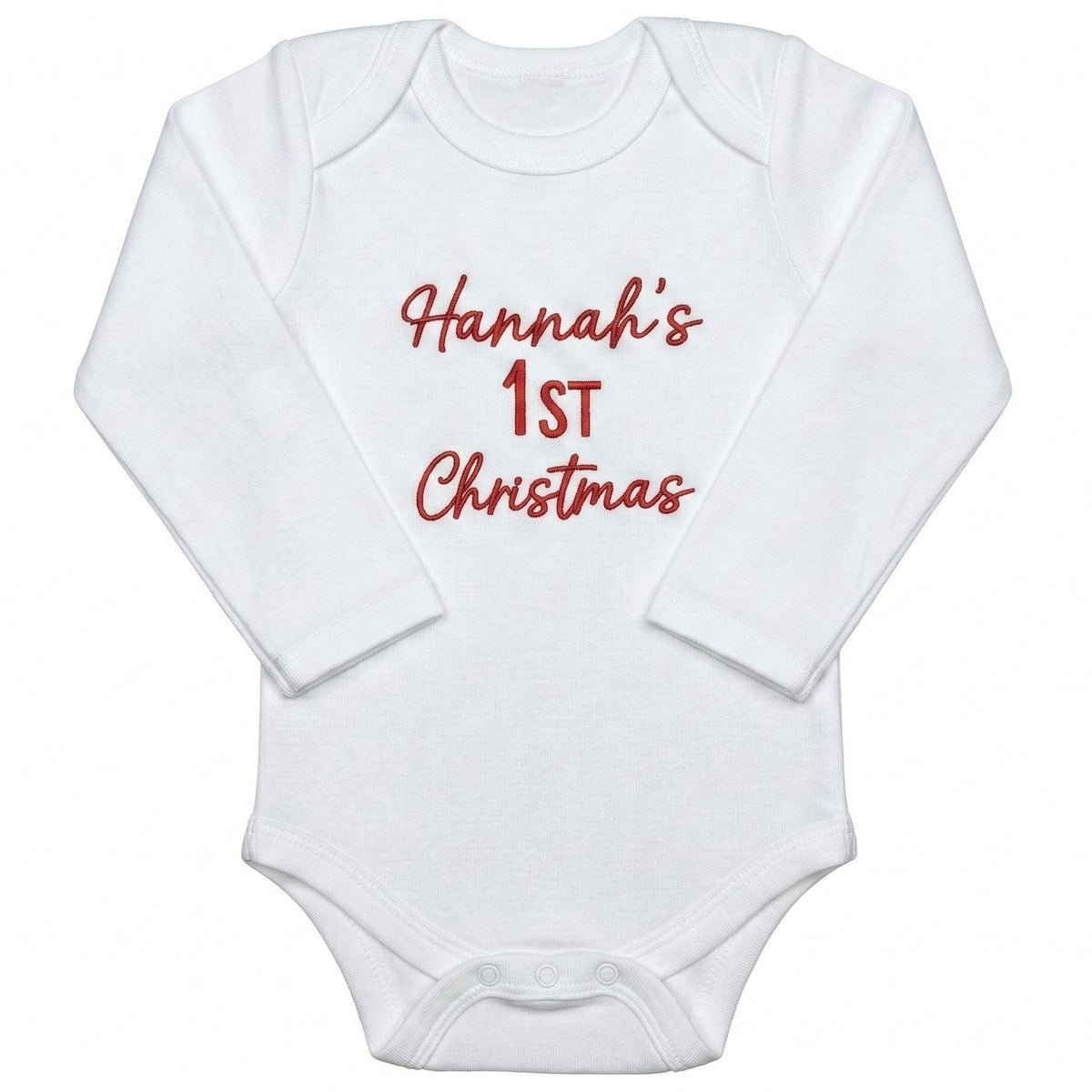 Baby's First Christmas ONESIES® | Custom Embroidered Holiday Gift Z28