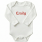 Personalized Baby Name Christmas ONESIES® | Custom Holiday Embroidery Z32