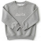 Personalized Kid's Name Sweater | Custom Minimalist Embroidery Z38