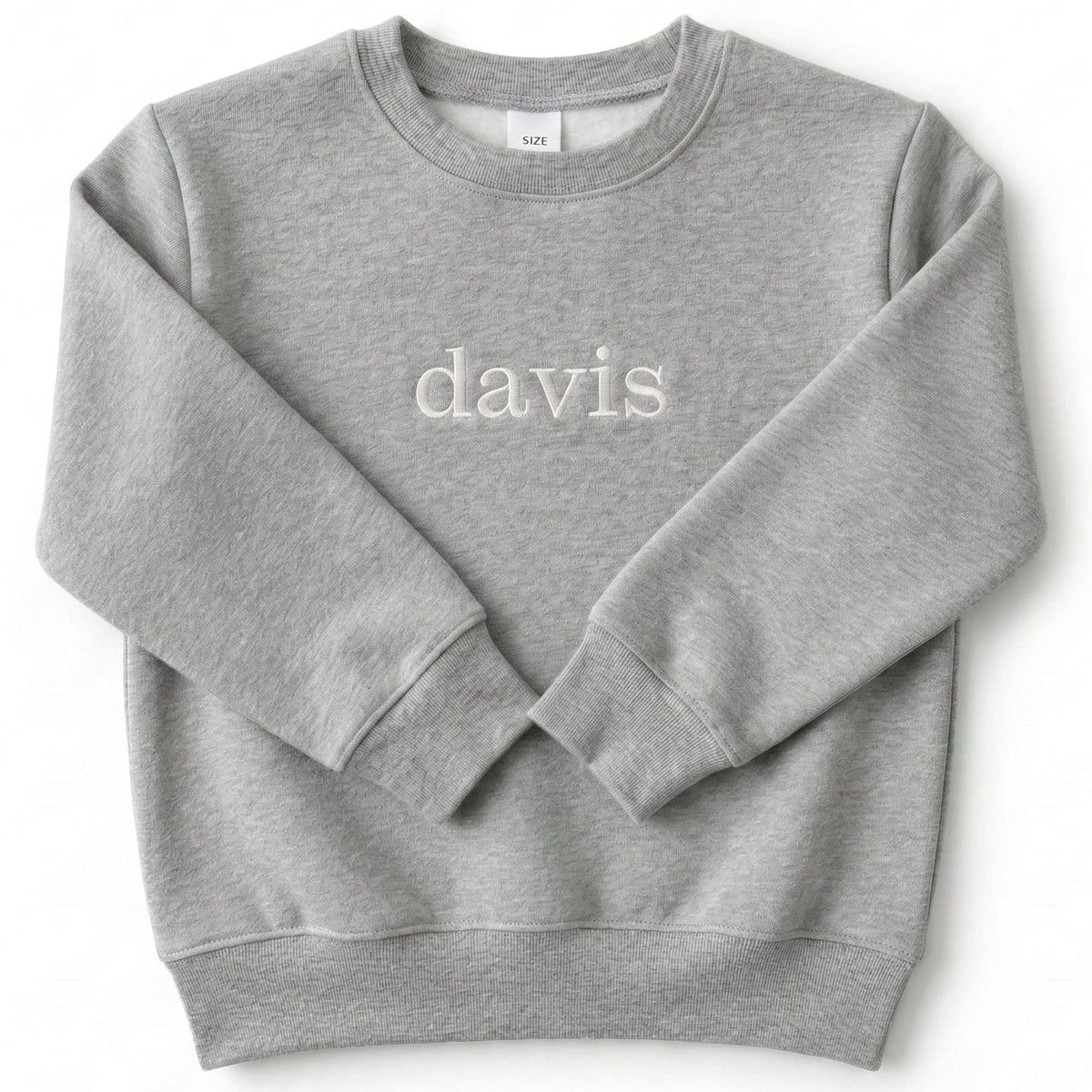 Personalized Kid's Name Sweater | Custom Minimalist Embroidery Z38