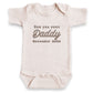 See You Soon Daddy Custom Date ONESIES® | Baby Reveal Embroidery Z39