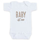 Personalized Due Date ONESIES® | Custom Pregnancy Reveal Embroidery Z44