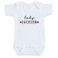 Personalized Baby Name ONESIES® | Custom Embroidered Baby Gift Z47