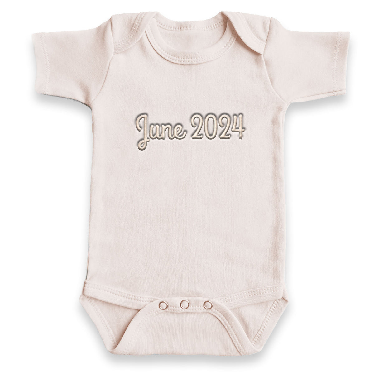Baby Due Date ONESIES® | Custom Embroidered Pregnancy Reveal Z50