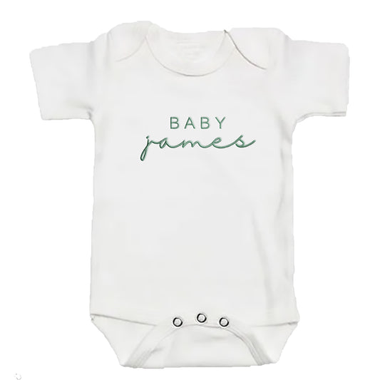 Personalized Baby Name ONESIES® | Custom Embroidered Bodysuit Z63