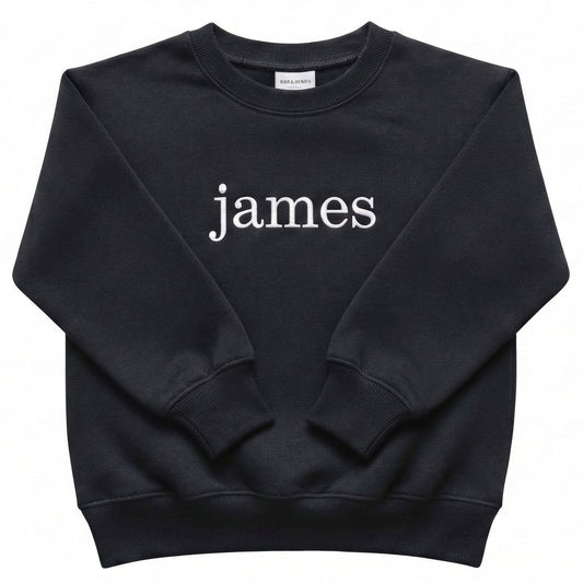 Personalized Name Kid's Sweater I Custom Embroidered Sweatshirt Z69