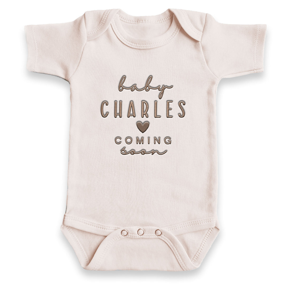 Personalized Baby Coming Soon ONESIES® | Custom Name Embroidery Z8