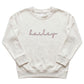 Personalized Name Kid's Sweater | Custom Embroidered Cursive Top Z90